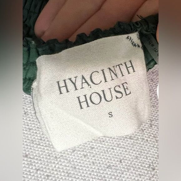 Tuckernuck Hyacinth House Emerald Puff Sleeve Sasha Mini Dress Sz S - Picture 5 of 5